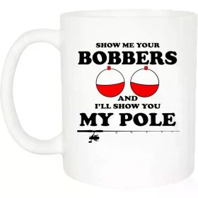 1pc 11oz Rogue River Tactical Coffee Mug Bobbers Funny Fishing Novelty Cup Gift for Men, Dad, Grandpa and
