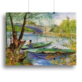 Fishing in Spring by Van Gogh Canvas Print or Poster (Type: Poster Print, size: 12" x 8" / 30cm x 20cm (approx))