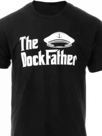 Men's Fun Captain Fishing T-Shirt - Boating Adventure Tee for Him (Color: Black, size: XL)